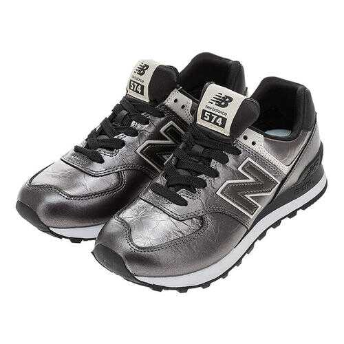 Кроссовки женские New Balance WL574WNF/B серебристые/черные 7 US в Vans